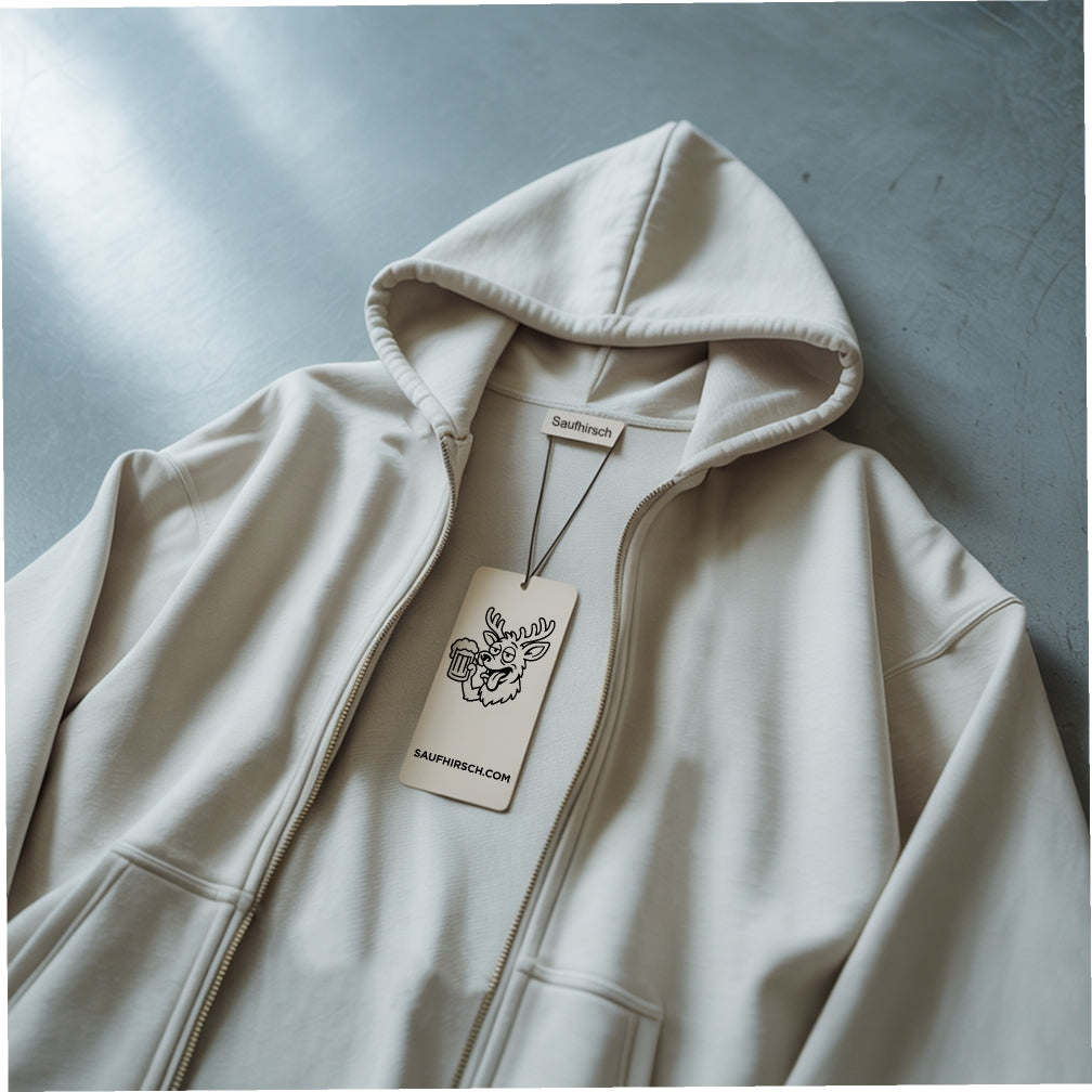 GUTE LAUNE - Oversize Zipper Hoodie