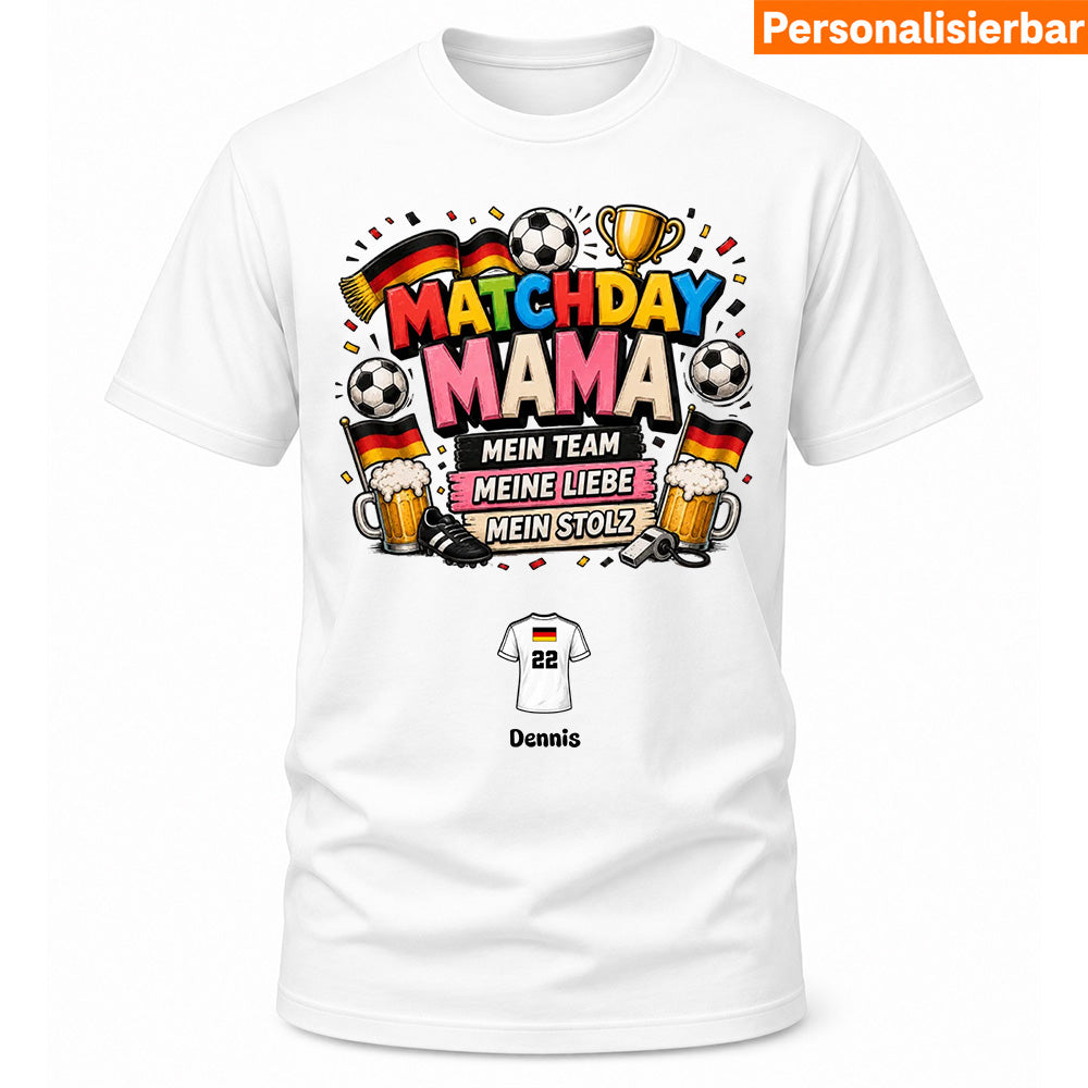 Matchday Mama Fußball T-Shirt
