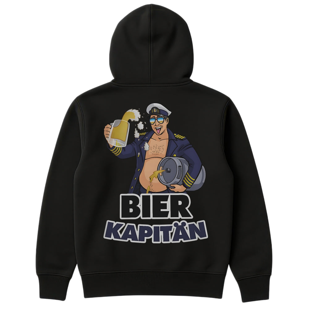 Bierkapitän Hoodie Schwarz