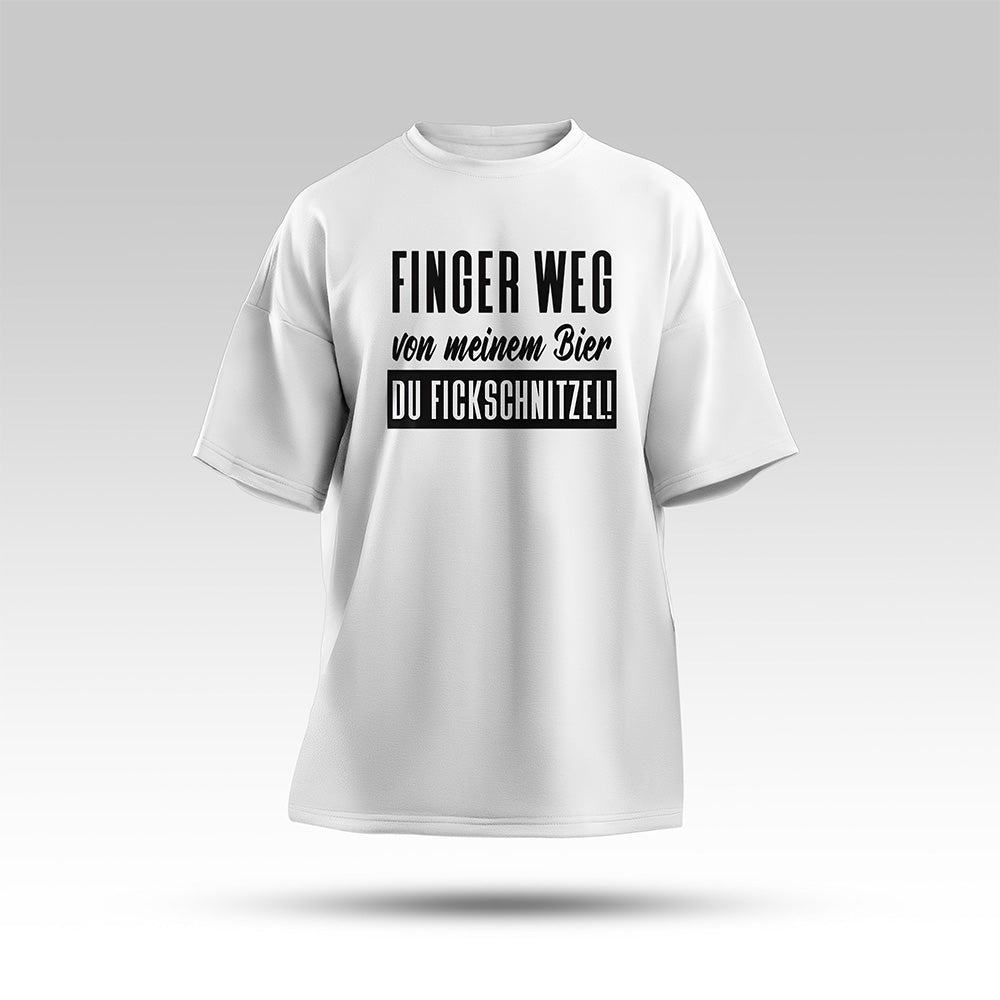 Finger weg Oversize Shirt Weiß