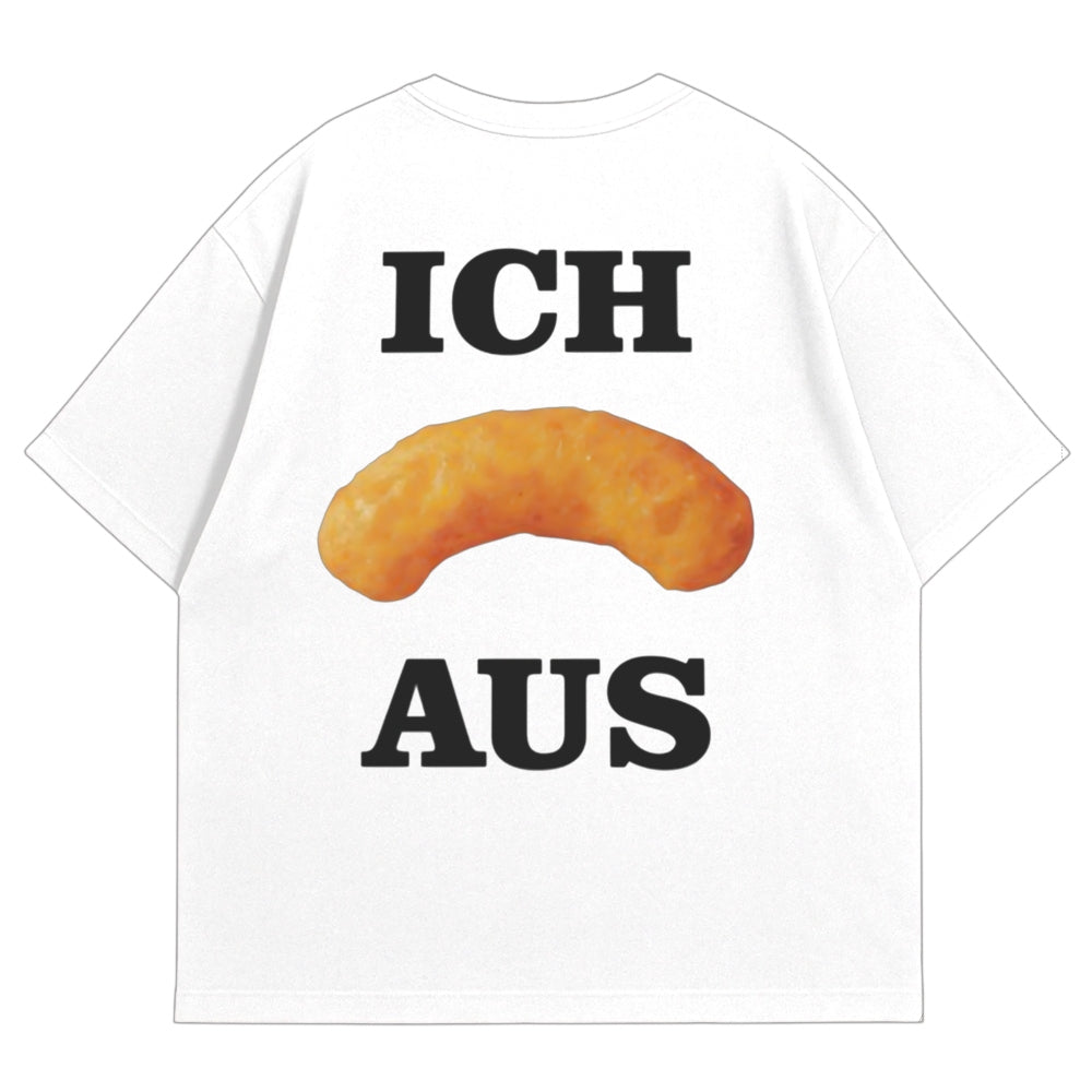 Flipp aus Oversize Shirt Weiß