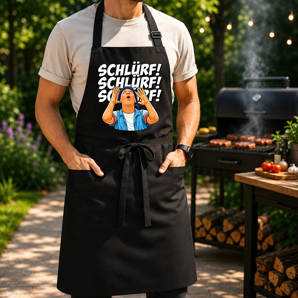 Grillschürze Schlürf Schwarz