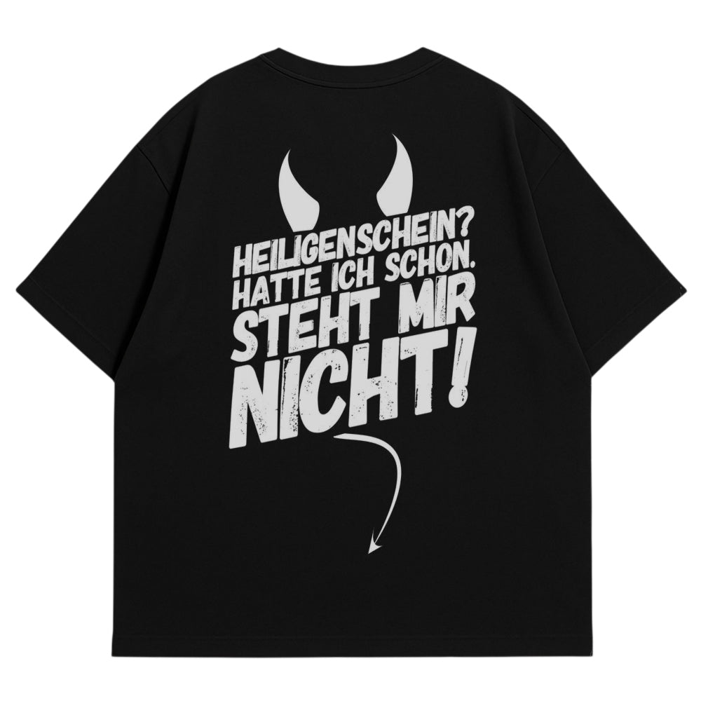 Heiligenschein Oversize Shirt Schwarz