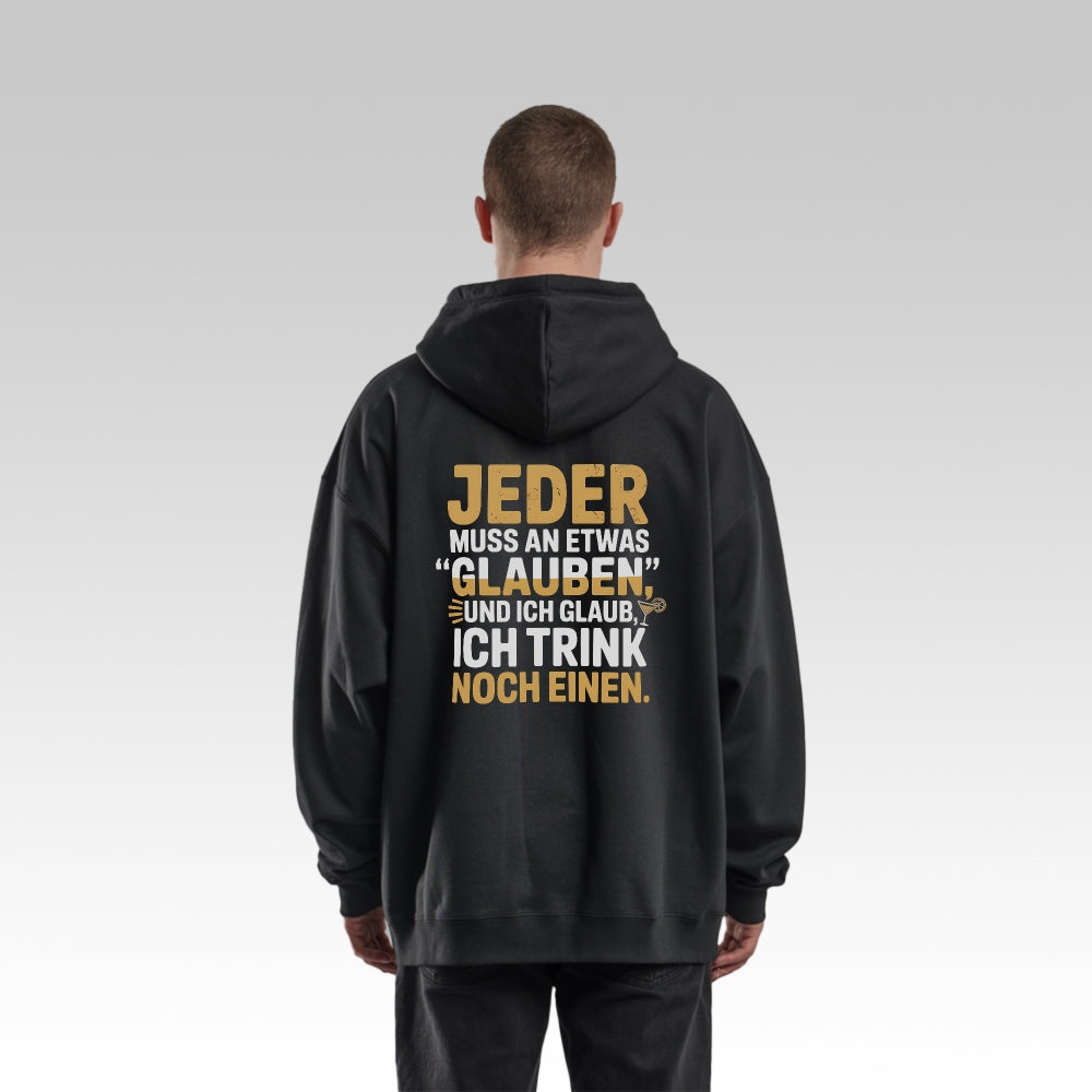 DER GLAUBE - Oversize Zipper Hoodie