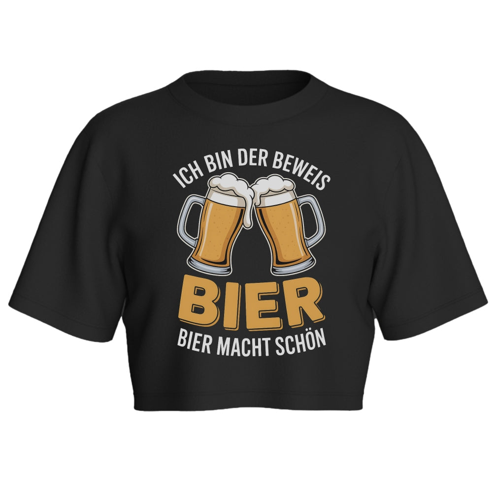 BIER MACHT SCHÖN - Oversize Crop-Top
