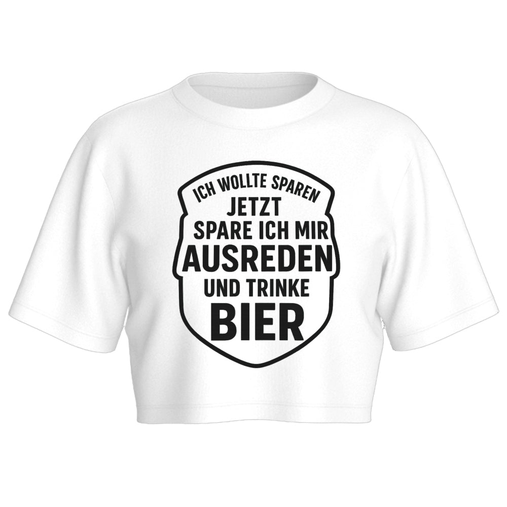 AUSREDEN SPAREN - Oversize Crop-Top