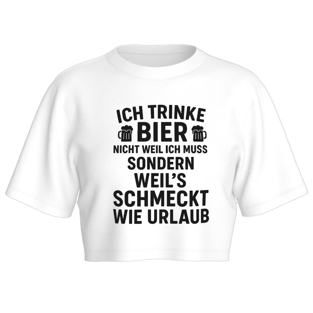SCHMECKT WIE URLAUB - Oversize Crop-Top