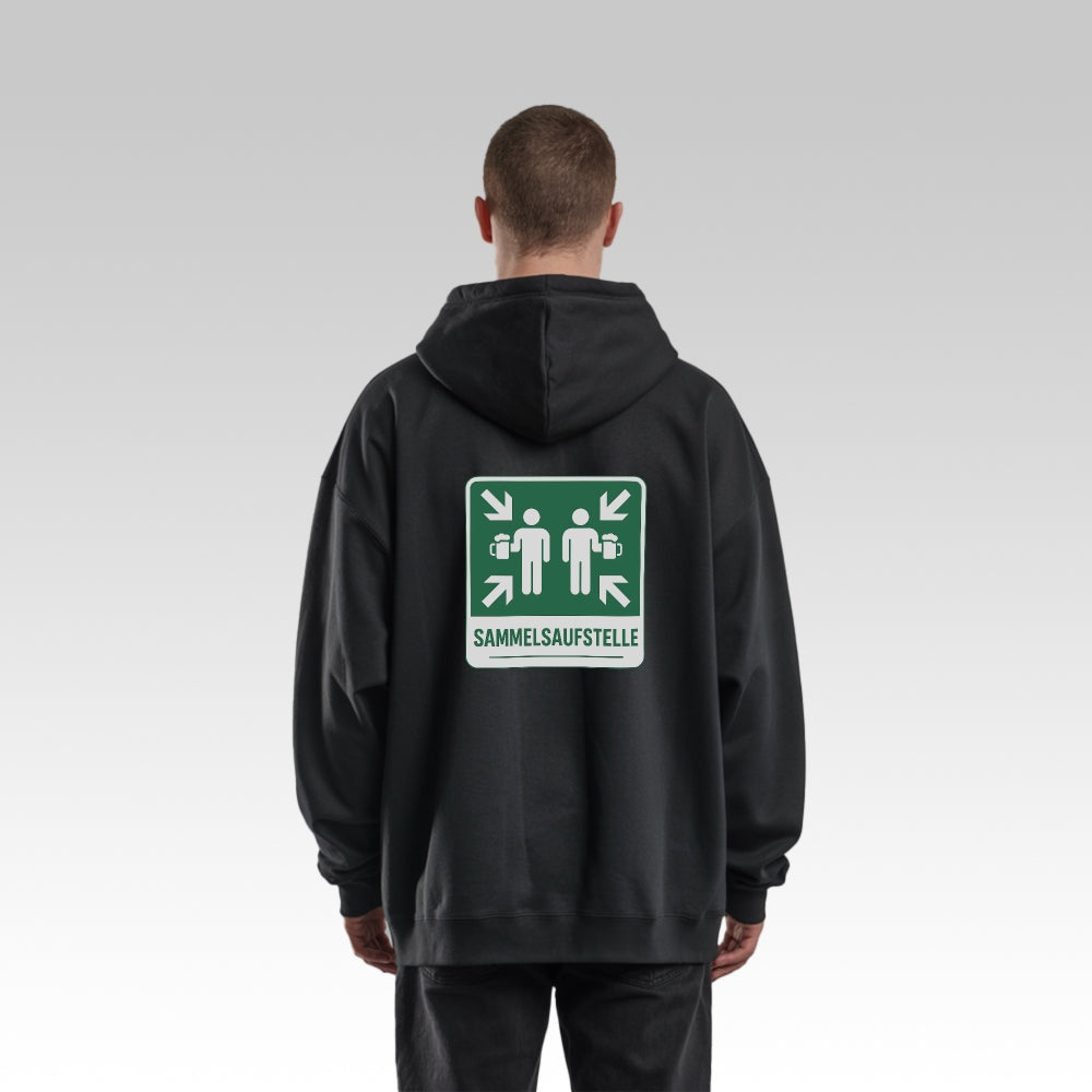 SAMMELSAUFSTELLE - Oversize Zipper Hoodie