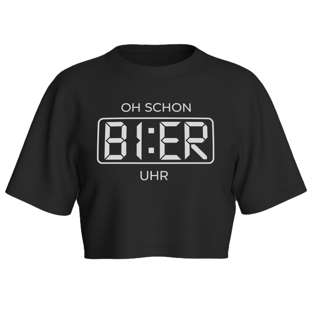BIER UHR - Oversize Crop-Top