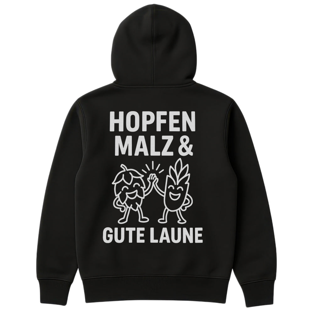 GUTE LAUNE - Oversize Zipper Hoodie