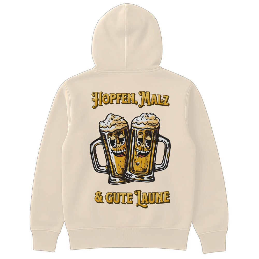 GUTE LAUNE - Oversize Zipper Hoodie