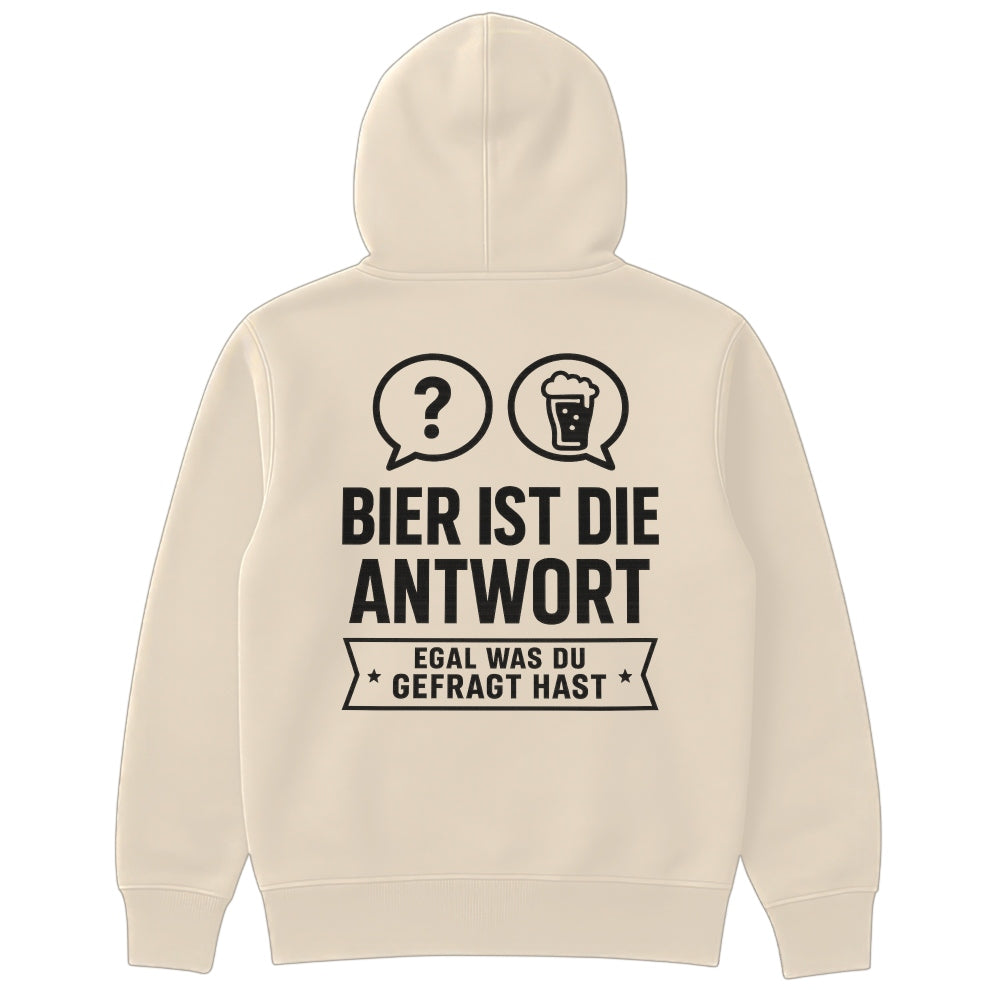 SELBE ANTWORT - Oversize Zipper Hoodie