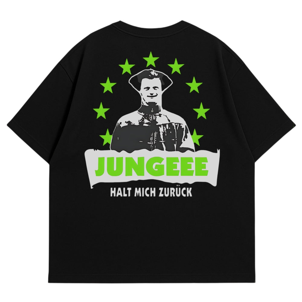 Halt mich zurück Oversize T-Shirt (Backprint)