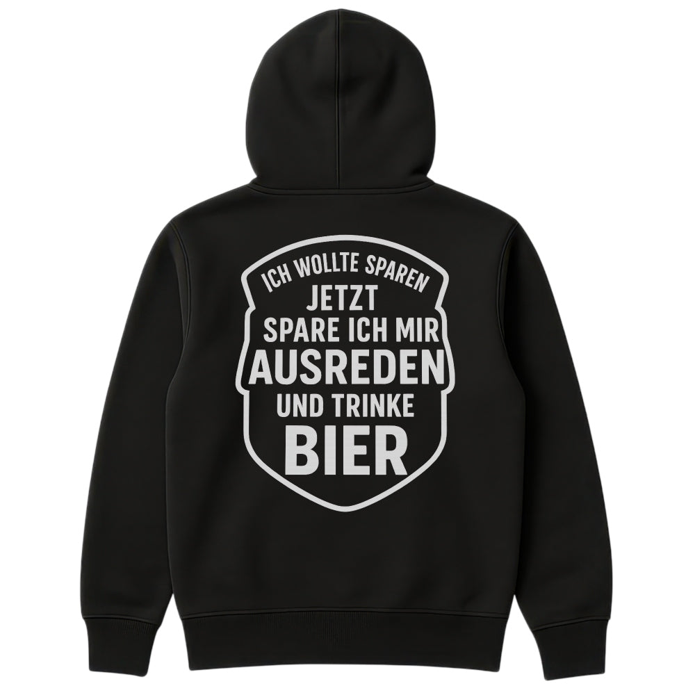AUSREDEN SPAREN - Oversize Zipper Hoodie