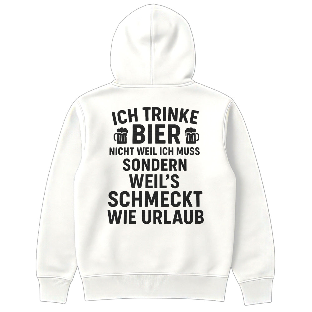 SCHMECKT WIE URLAUB - Oversize Zipper Hoodie