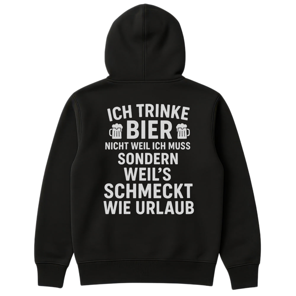 SCHMECKT WIE URLAUB - Oversize Zipper Hoodie