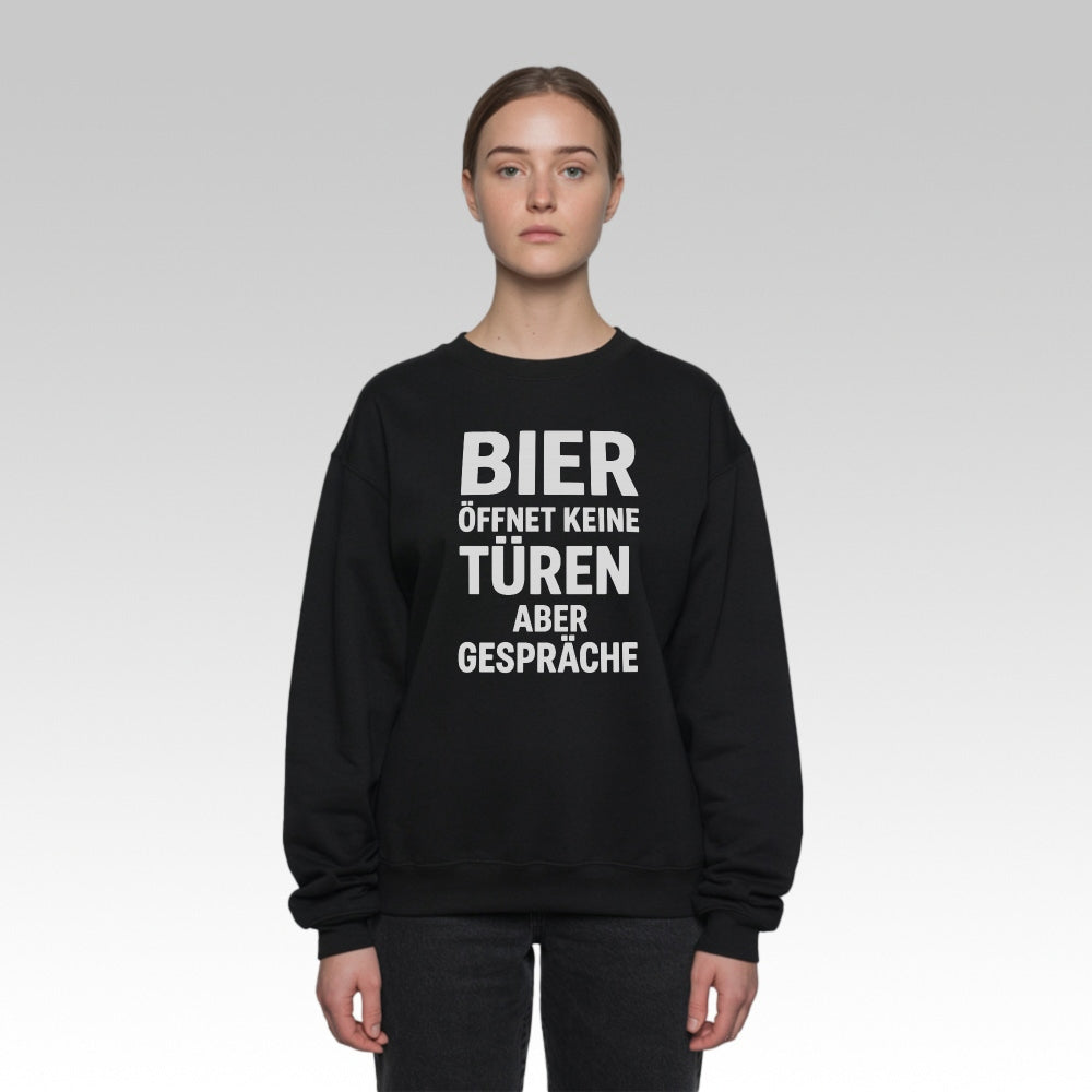 BIER ERÖFFNET GESPRÄCHE - Premium Sweatshirt