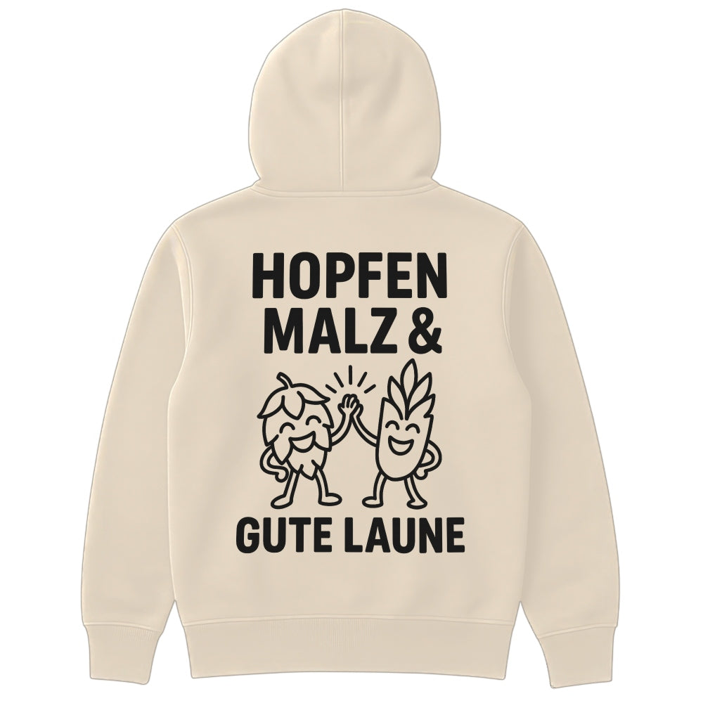 GUTE LAUNE - Oversize Zipper Hoodie