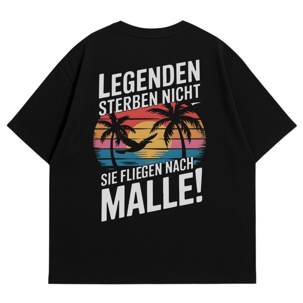 Malle Legenden Oversize Shirt Schwarz