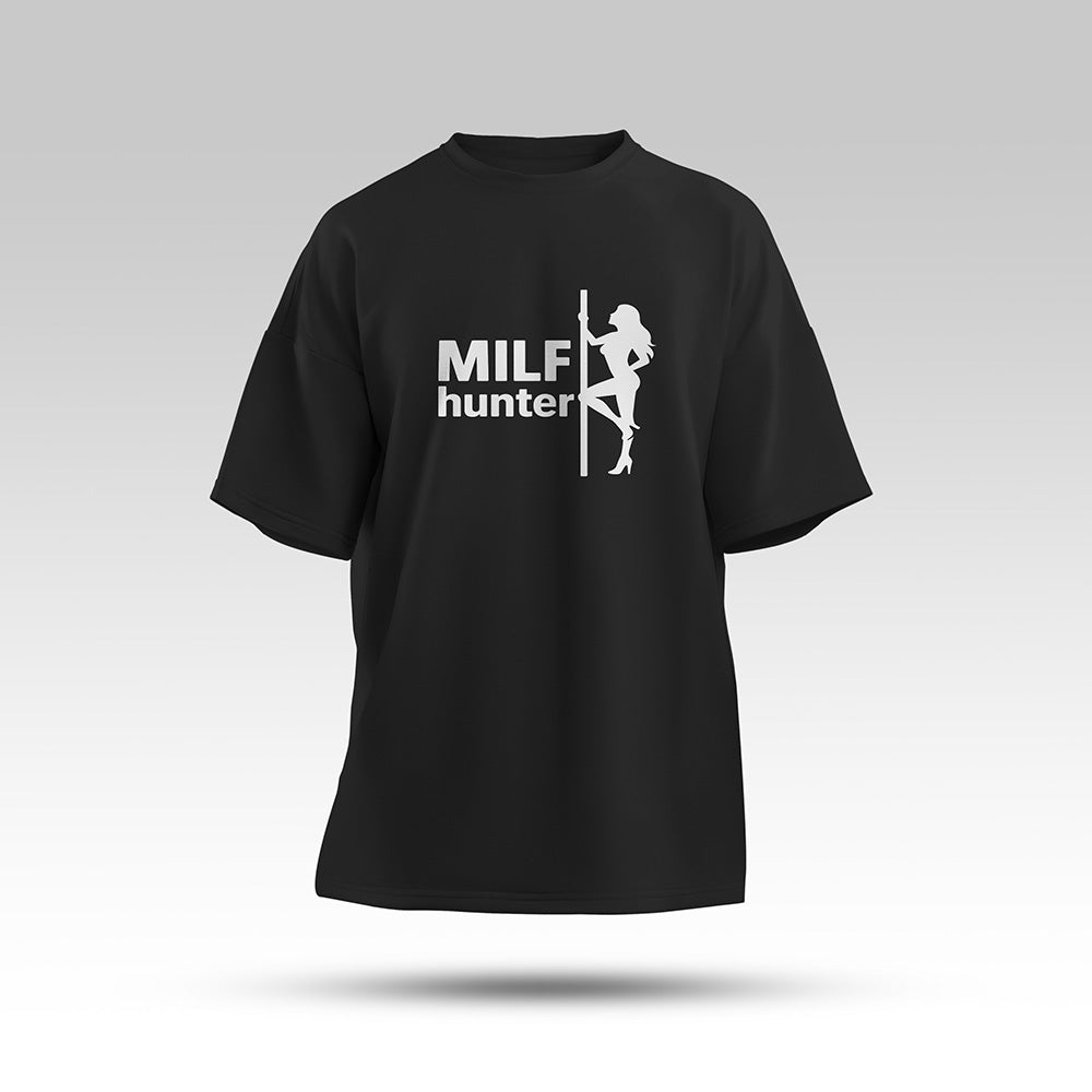 Milf Hunter Oversize Shirt Schwarz