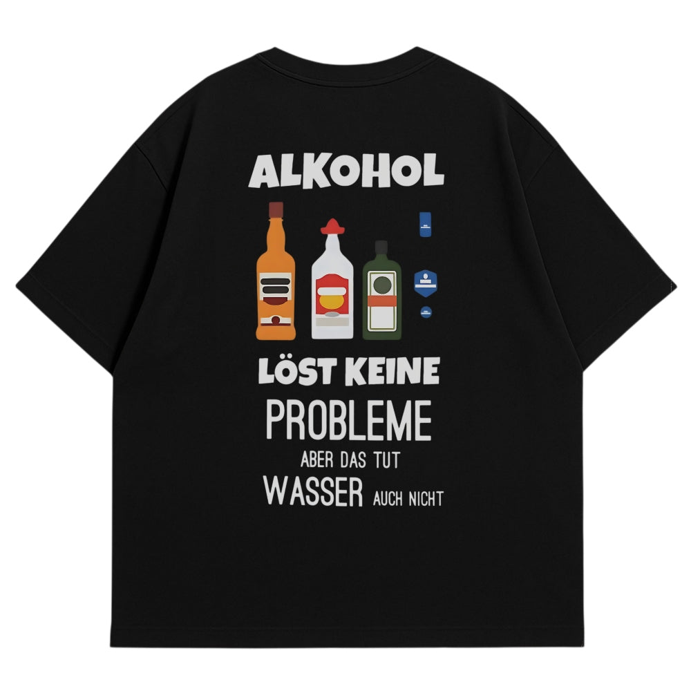 Problemloeser Oversize Shirt Schwarz