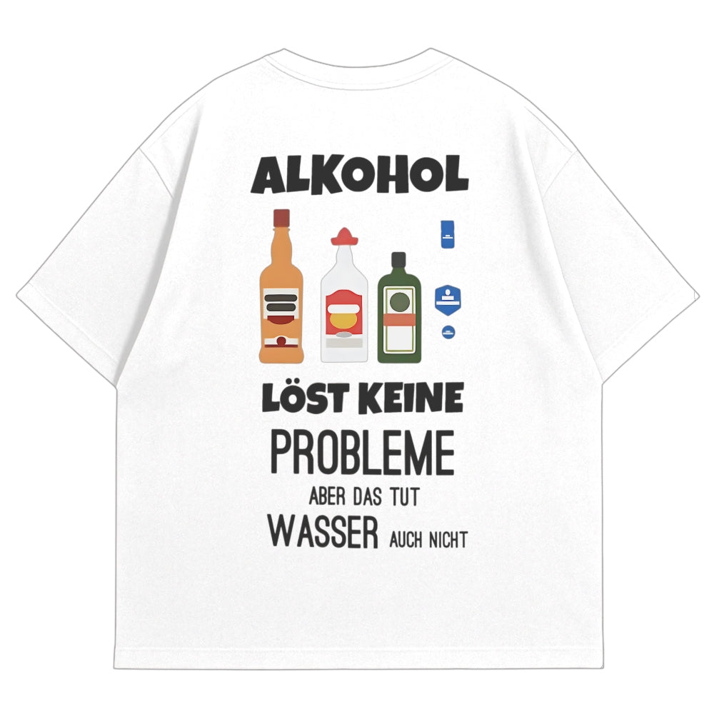 Problemloeser Oversize Shirt Weiss