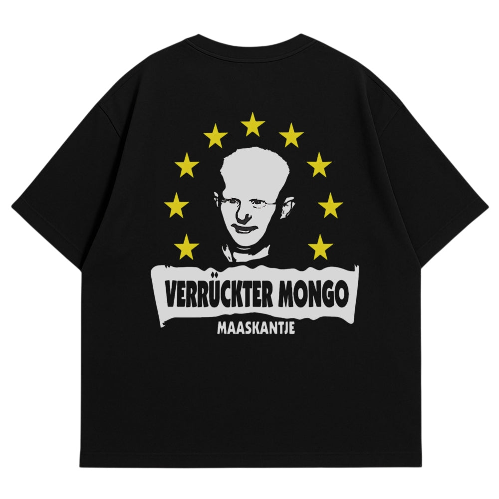 Verrueckter Mongo Oversize Shirt Schwarz