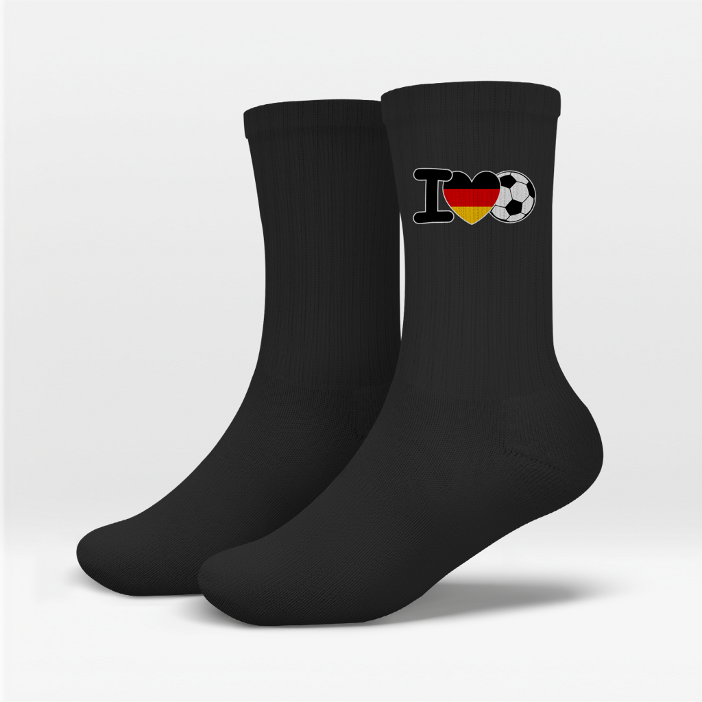 I Love Football Crew Socks