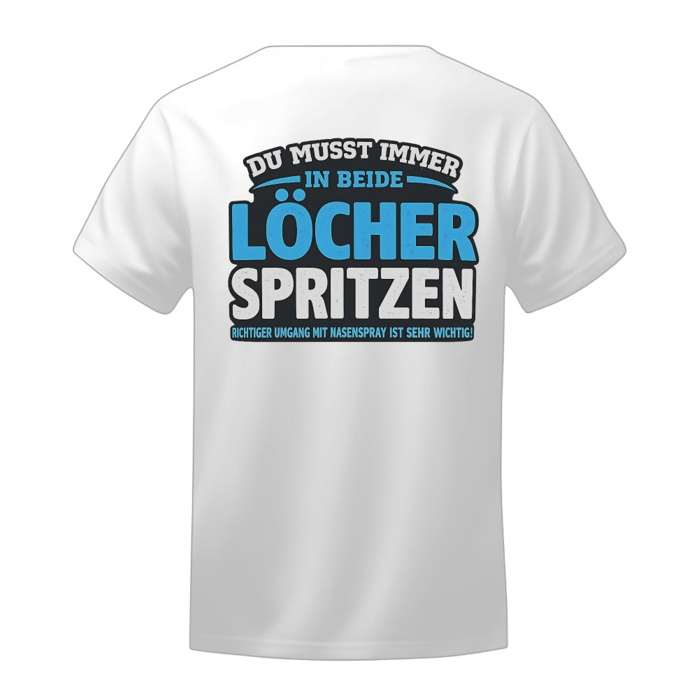 Beide Löcher - T-Shirt Backprint