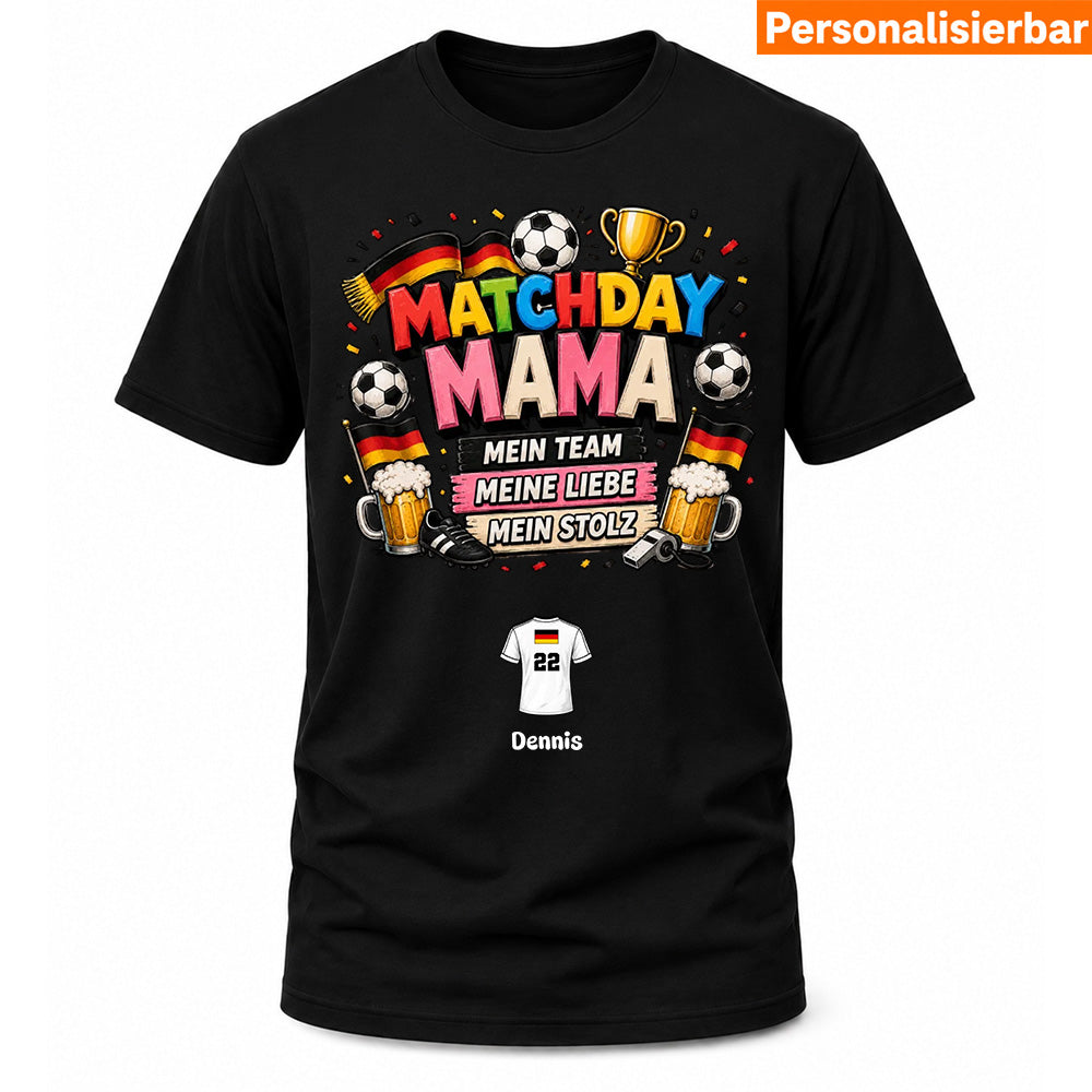 Matchday Mama Fußball T-Shirt