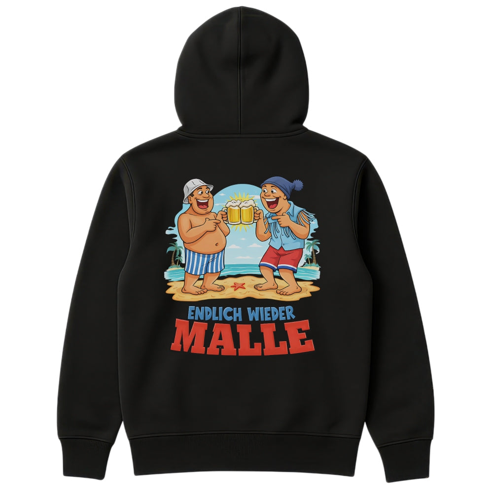 Endlich wieder Malle Hoodie Schwarz