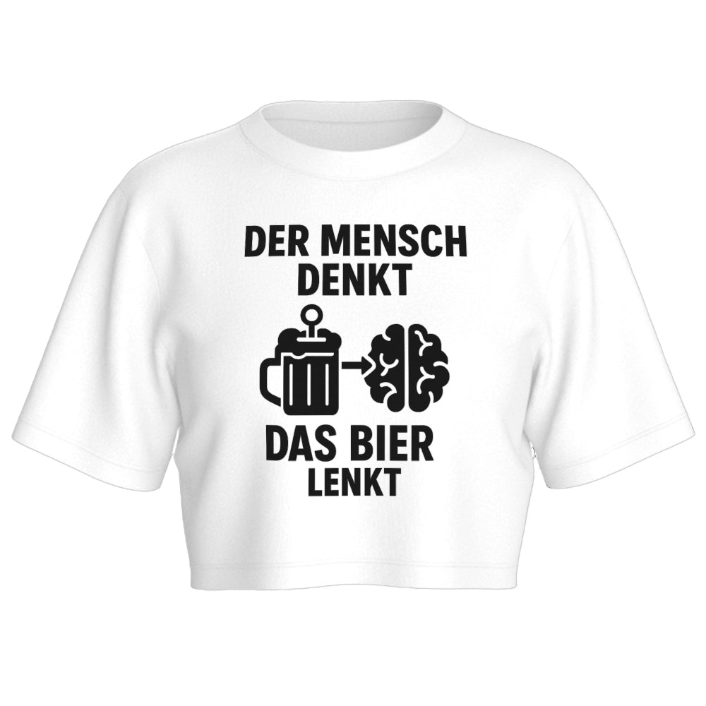 BIER LENKT - Oversize Crop-Top