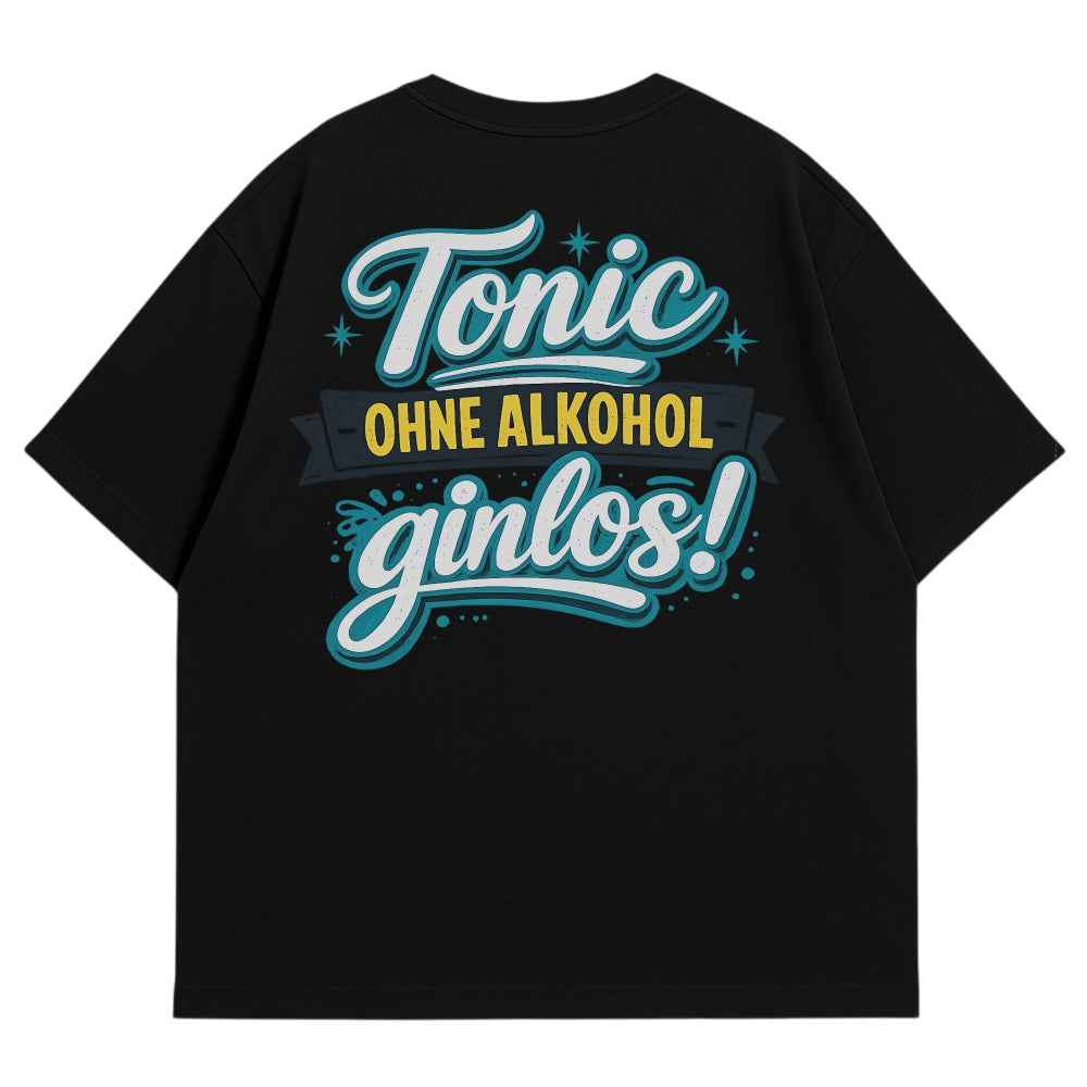 Ginlos Oversize Shirt Schwarz