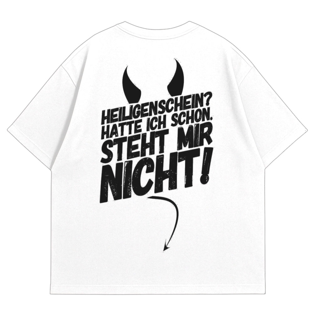 Heiligenschein Oversize Shirt Weiß