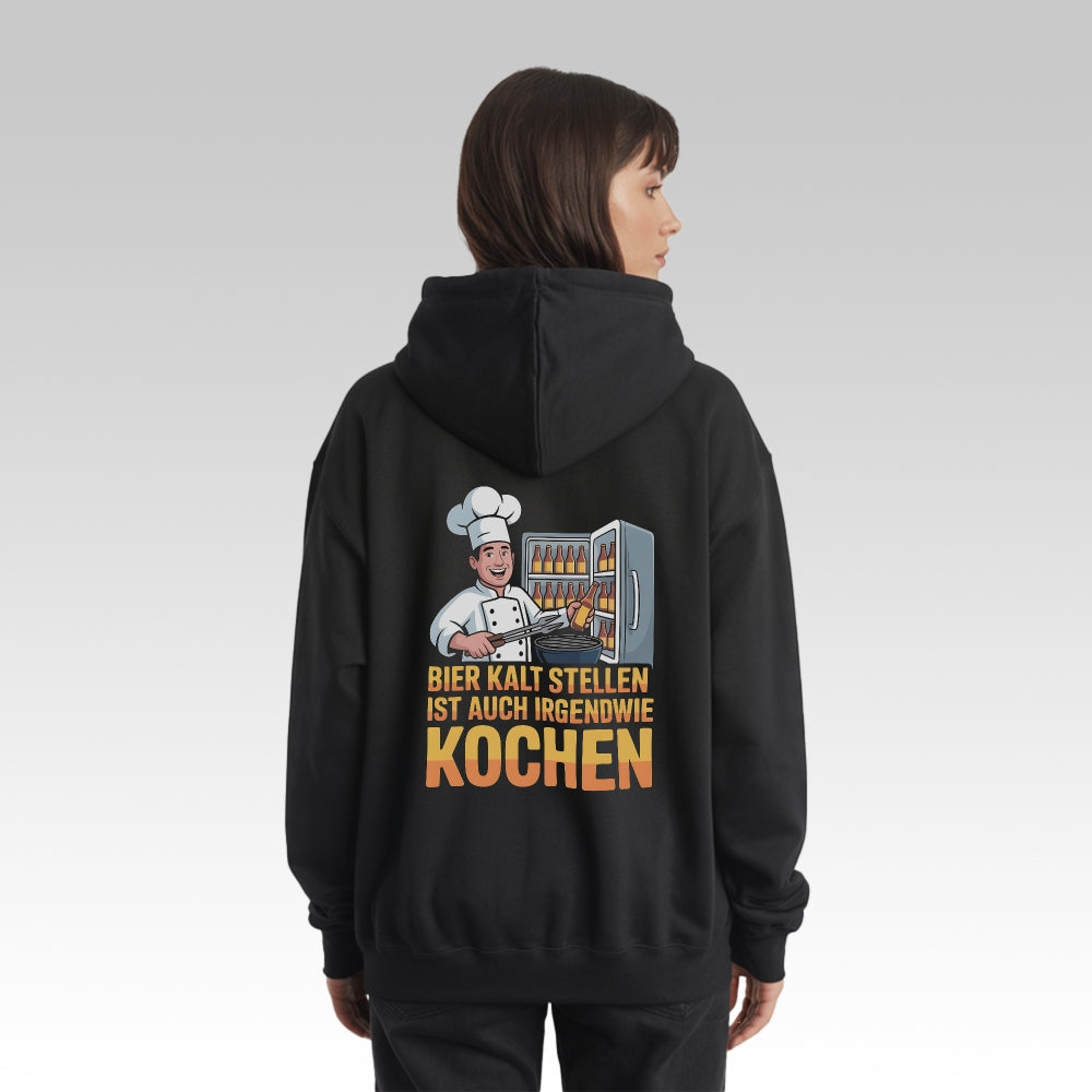 GEHOBENER KOCH - Oversize Zipper Hoodie