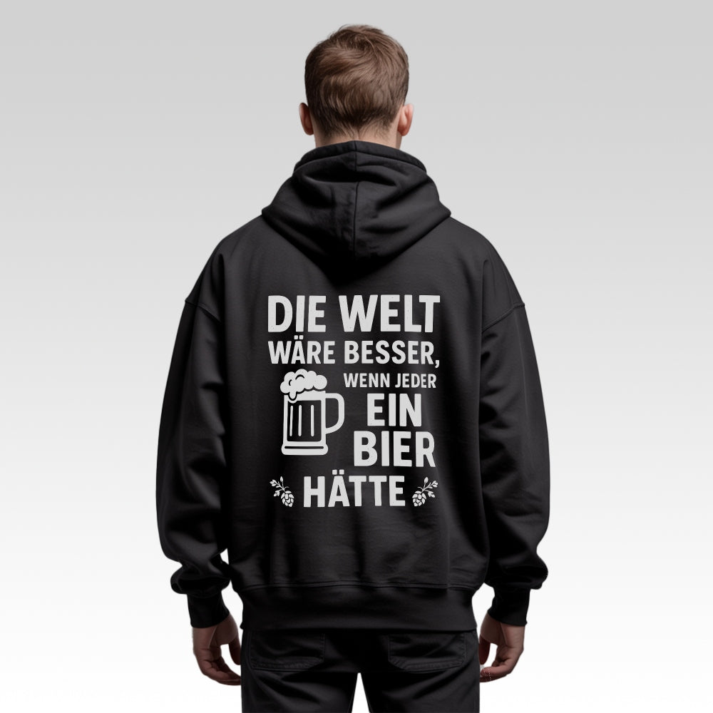 BESSERE WELT - Oversize Zipper Hoodie