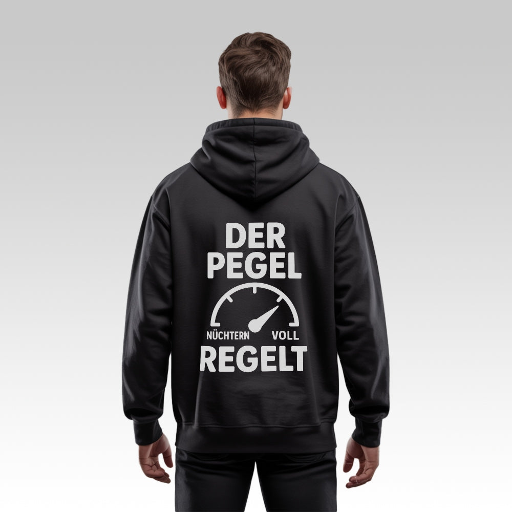 DER PEGEL REGELT - Oversize Zipper Hoodie