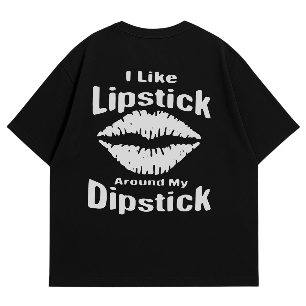 Lipstick Oversize T-Shirt (Backprint)