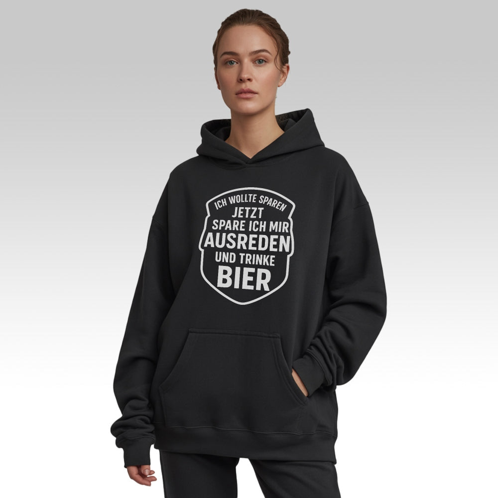 AUSREDEN SPAREN - Oversize Hoodie