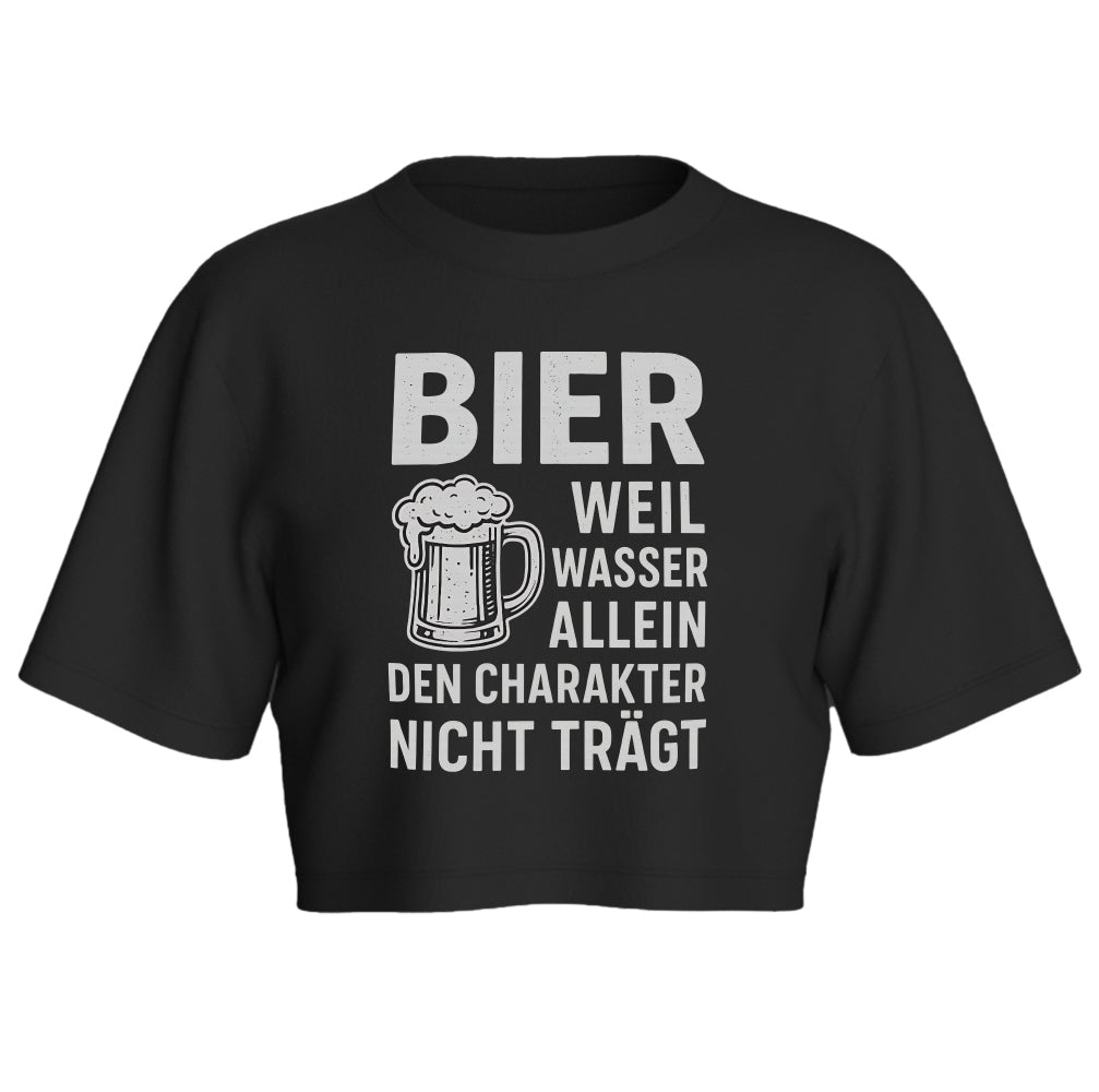 BIER TRÄGT CHARAKTER - Oversize Crop-Top