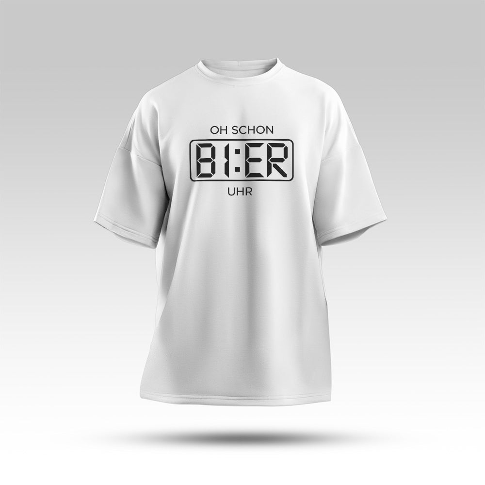 BIER UHR - Oversize T-Shirt