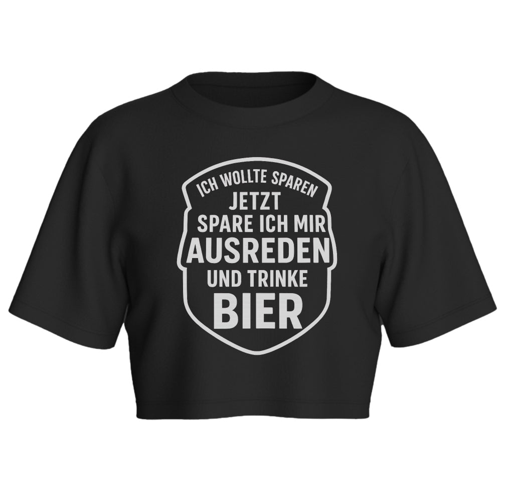 AUSREDEN SPAREN - Oversize Crop-Top