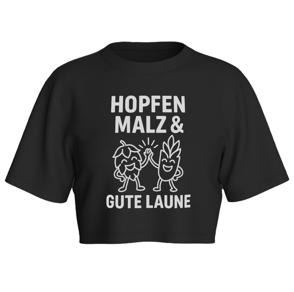 Gute Laune - Oversize Crop-Top