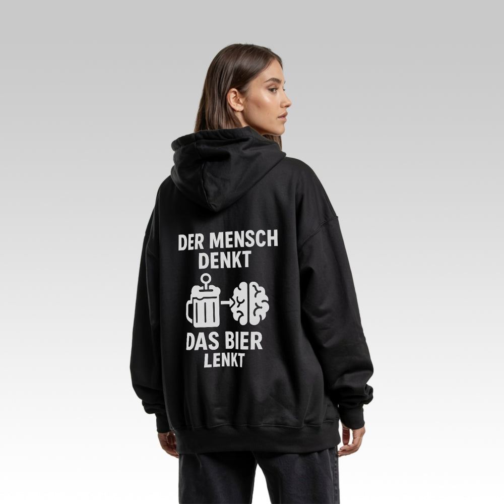 BIER LENKT - Oversize Zipper Hoodie