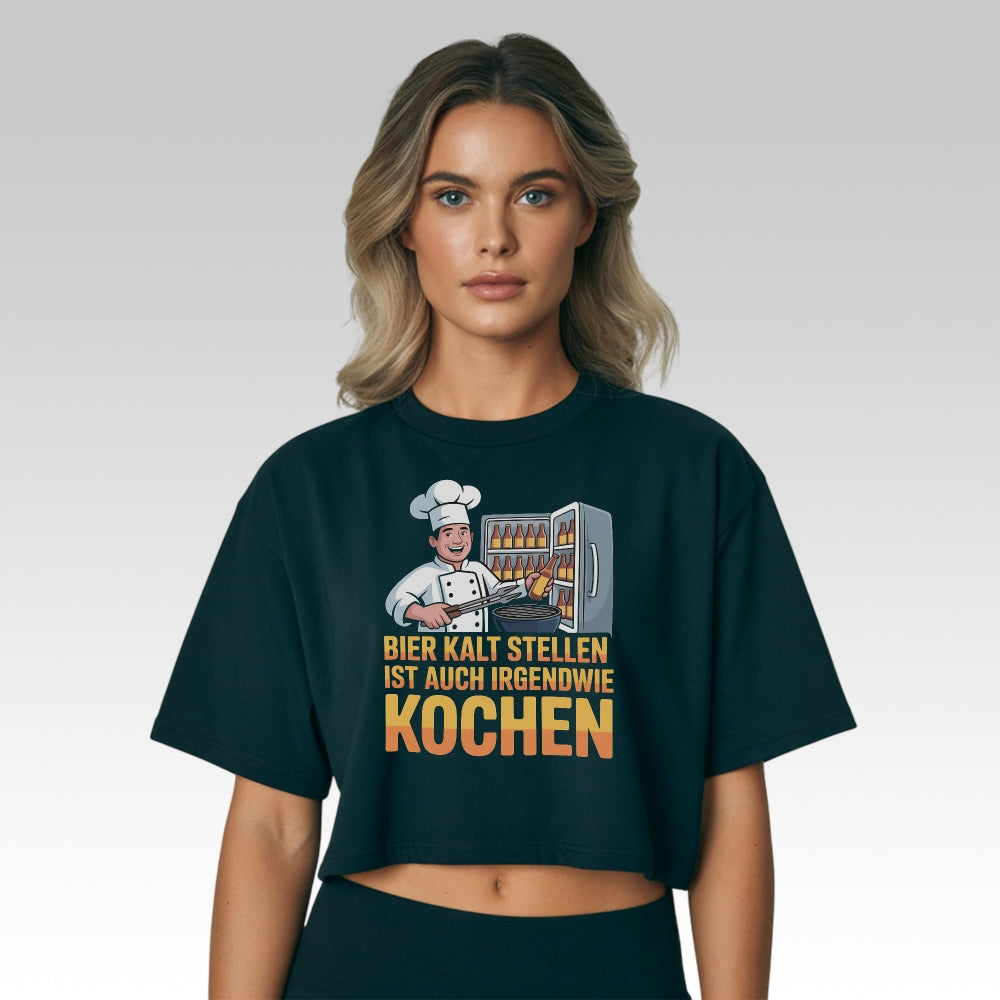 GEHOBENER KOCH - Oversize Crop-Top