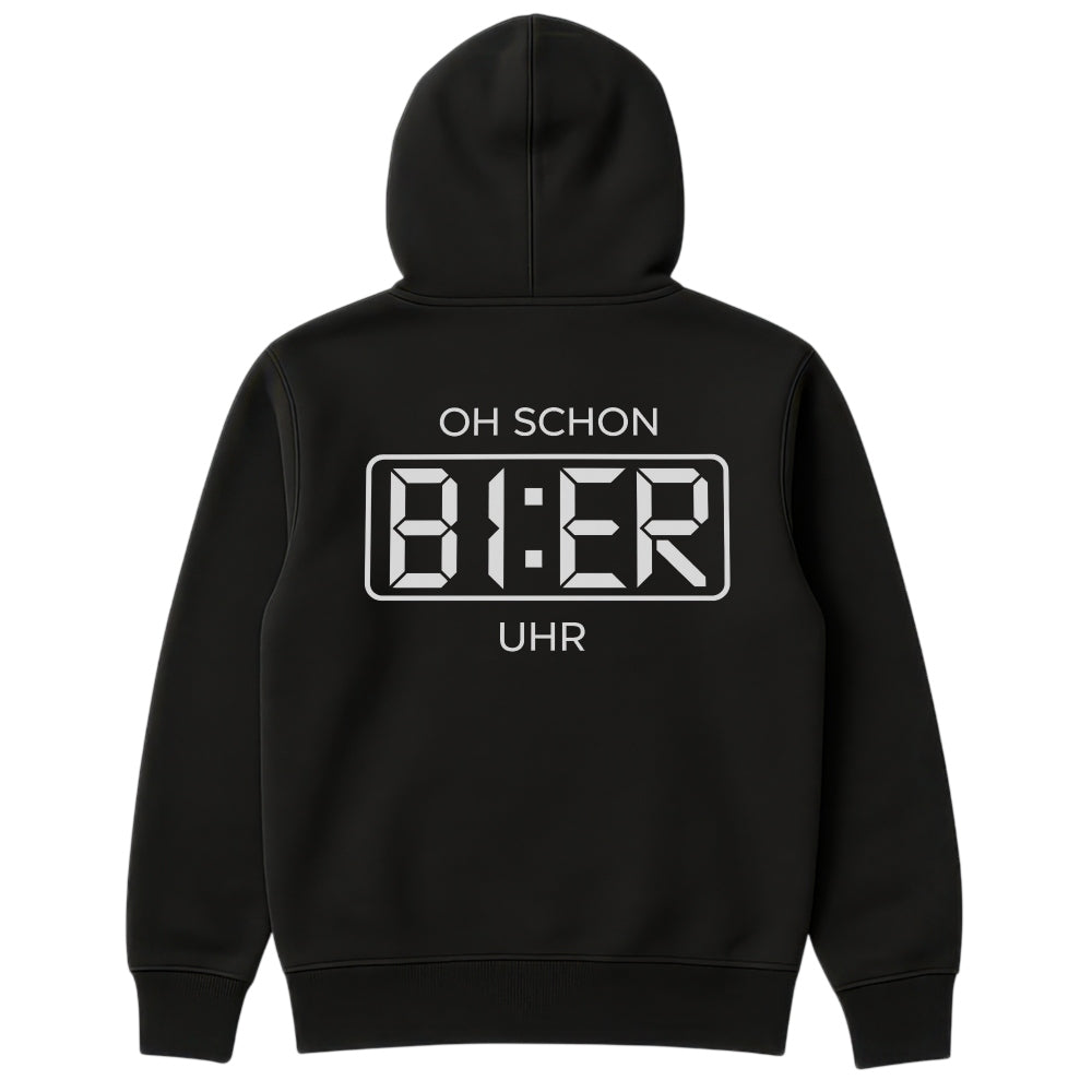 BIER UHR - Oversize Zipper Hoodie