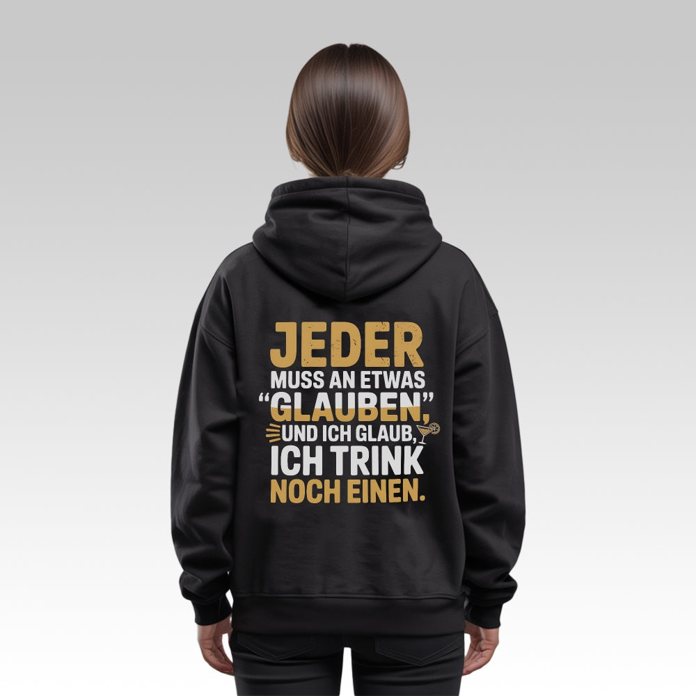 DER GLAUBE - Oversize Zipper Hoodie