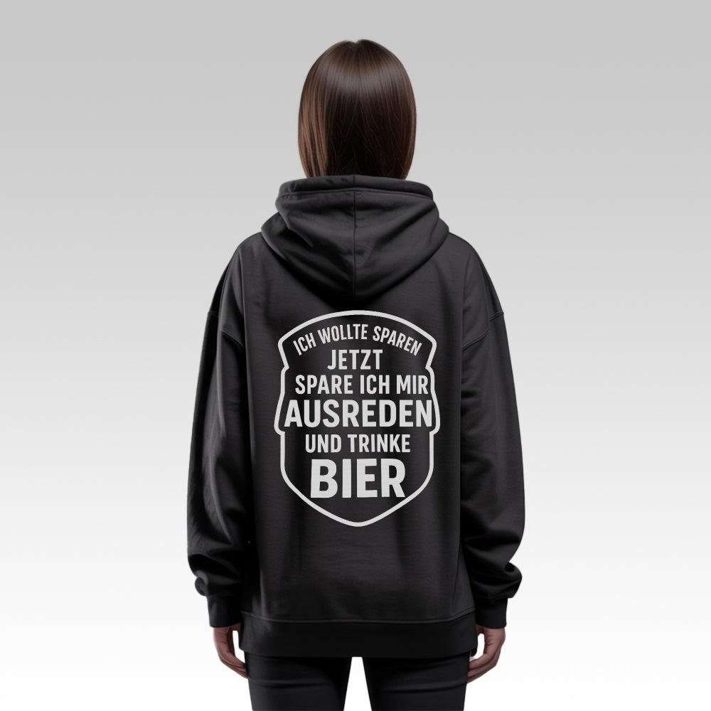 AUSREDEN SPAREN - Oversize Zipper Hoodie