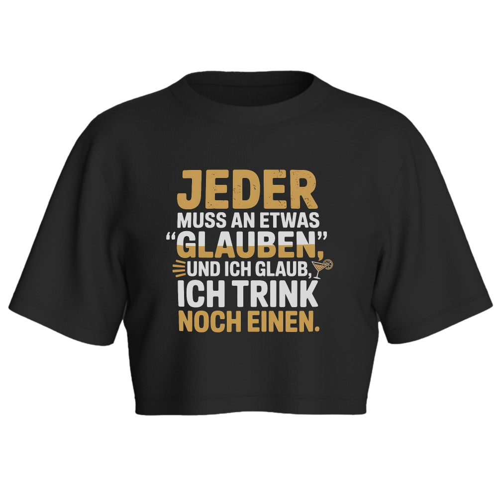 DER GLAUBE - Oversize Crop-Top