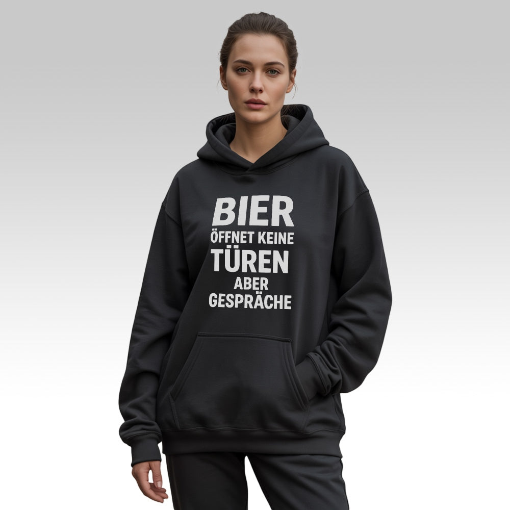 BIER ERÖFFNET GESPRÄCHE - Oversize Hoodie